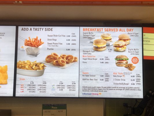 Menu photo 2 A&W Mississauga, ON