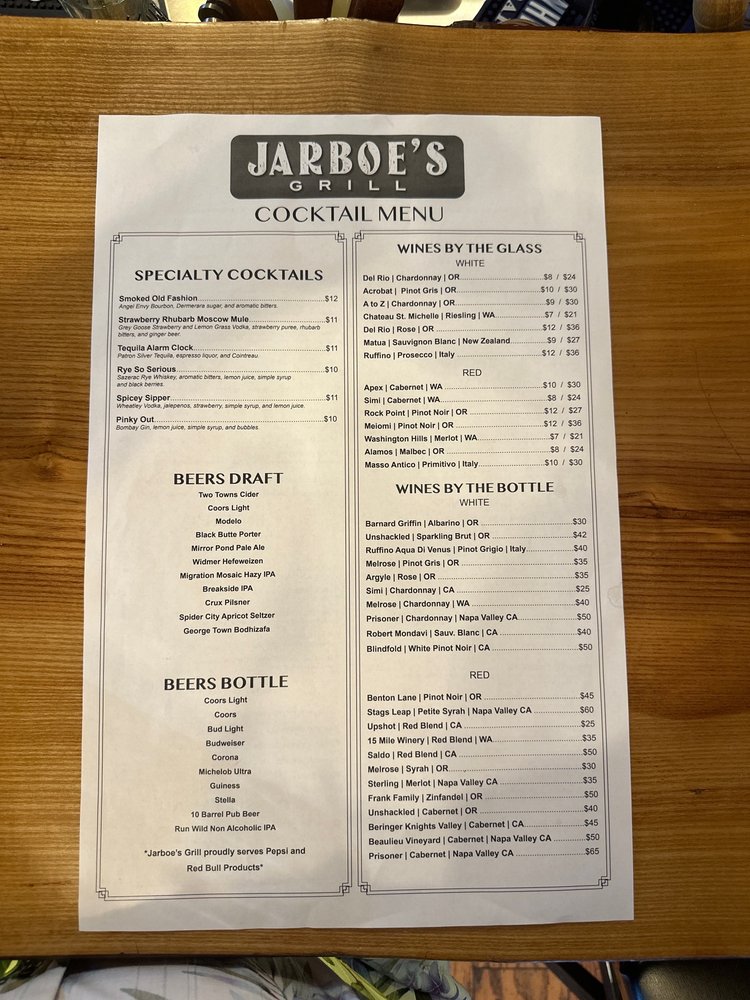 Jarboe's Grill, Canby Roadtrippers