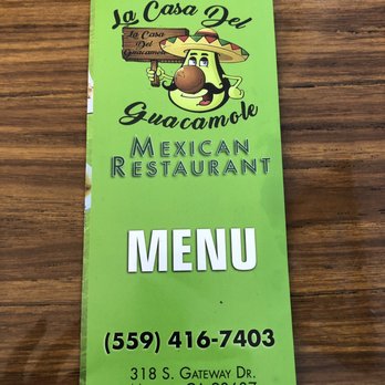 La Casa Del Guacamole - The menu - Mexican Near Me - Madera, California La Casa Del Guacamole - The menu - Mexican Near Me - Madera, California