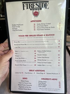 Menu photo 1 Fireside Dining Ardmore, OK