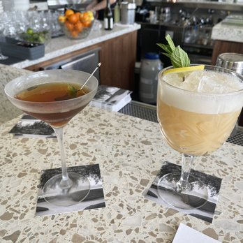 Ember & Rye - Their version of Manhattan and Whiskey Sour - Seafood Near Me - Carlsbad, California Ember & Rye - Their version of Manhattan and Whiskey Sour - Seafood Near Me - Carlsbad, California