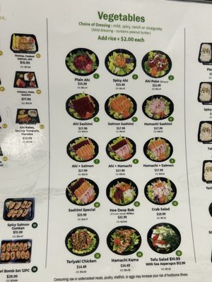 Menu photo 3 Ahi & Vegetable - Kapalama Honolulu, HI