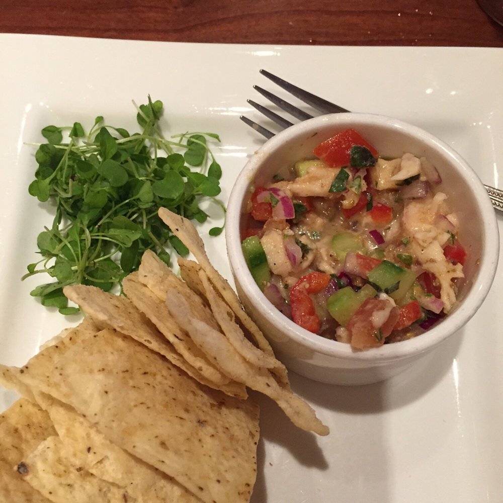 The Back Eddy - Striped bass ceviche - Seafood Near Me - Westport, Massachusetts The Back Eddy - Striped bass ceviche - Seafood Near Me - Westport, Massachusetts