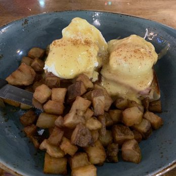 Three's Bar & Grill - Eggs Benedict with potatoes - Asian Fusion Near Me - Kihei, Hawaii Three's Bar & Grill - Eggs Benedict with potatoes - Asian Fusion Near Me - Kihei, Hawaii