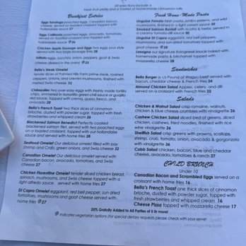 Bella Saratoga - Brunch menu - Italian Near Me - Saratoga, California