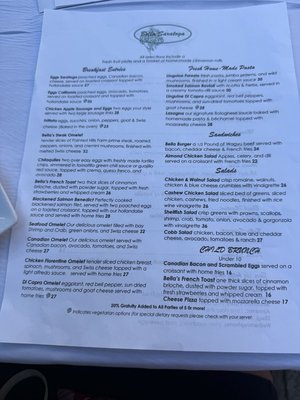 Menu photo 1 Bella Saratoga Saratoga, CA