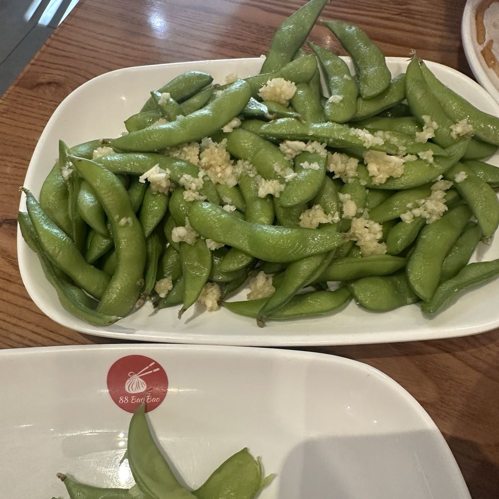 Garlic edamame Garlic edamame