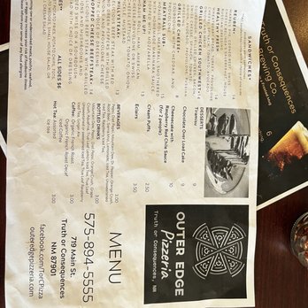 Outer Edge Pizzeria - Menu - Pizza Near Me - Truth or Consequences, New Mexico Outer Edge Pizzeria - Menu - Pizza Near Me - Truth or Consequences, New Mexico