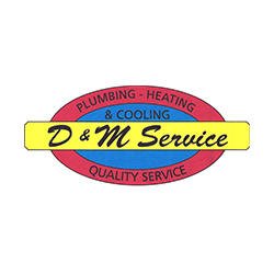 D & M Plumbing Heating & Cooling Logo