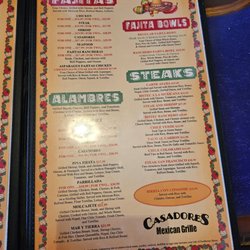 Casadores - Menu