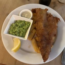 Bell Inn - Fish and chips and mushy peas