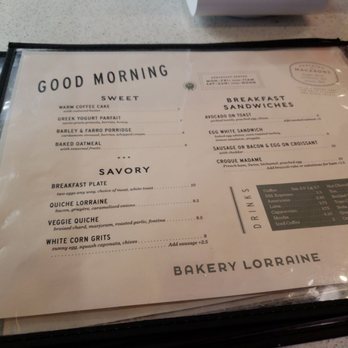 Bakery Lorraine - Back of menu - Breakfast & Brunch Near Me - San Antonio, Texas Bakery Lorraine - Back of menu - Breakfast & Brunch Near Me - San Antonio, Texas