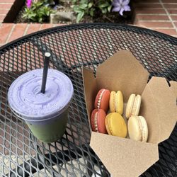 5th Street Public Market - lavender matcha, macaroons