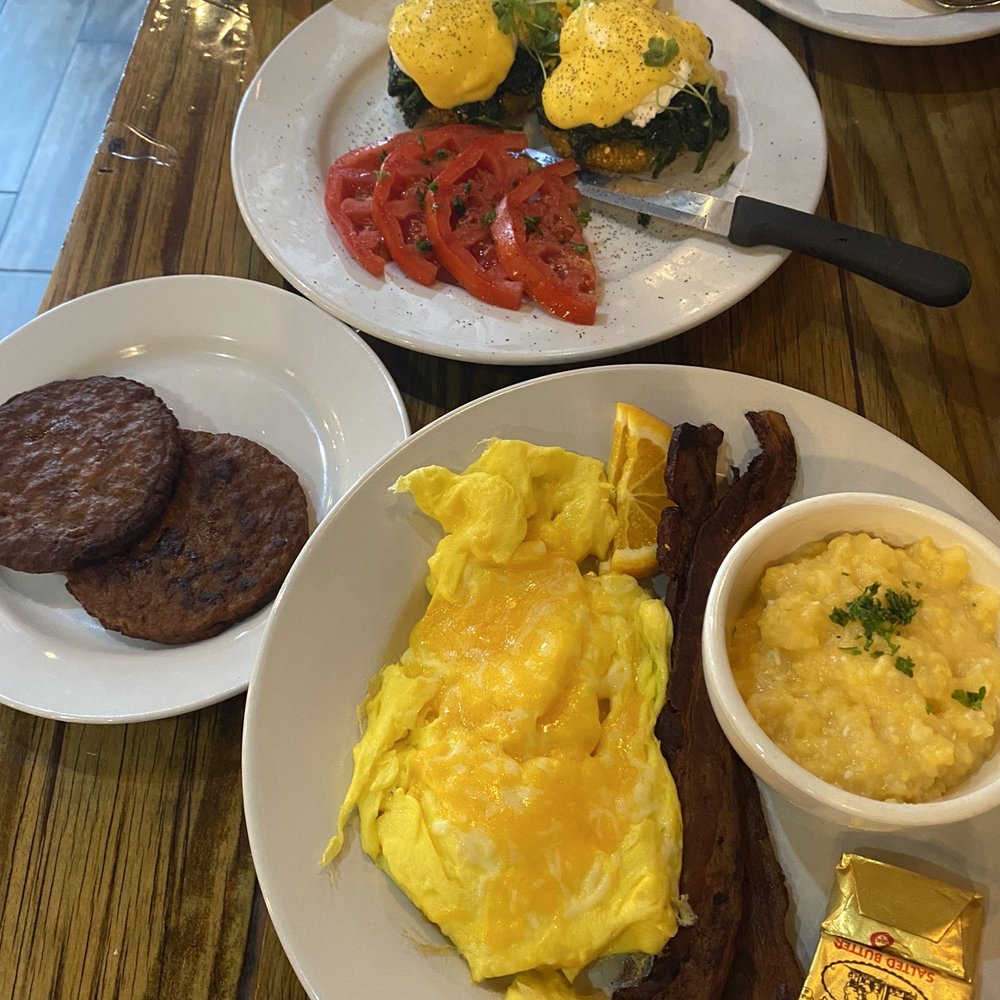 Backwater - Fried Green Tomato & Spinach Eggs Benedict Southern Breakfast - Breakfast & Brunch Near Me - Melbourne, Florida Backwater - Fried Green Tomato & Spinach Eggs Benedict Southern Breakfast - Breakfast & Brunch Near Me - Melbourne, Florida