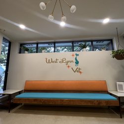 West Lynn Veterinary Clinic - Lobby - very cute midcentury touches