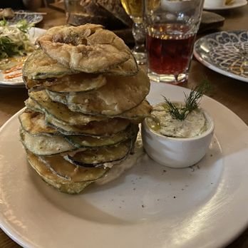 Anassa Taverna Astoria - Zucchini chips - Mediterranean Near Me - Astoria, New York Anassa Taverna Astoria - Zucchini chips - Mediterranean Near Me - Astoria, New York