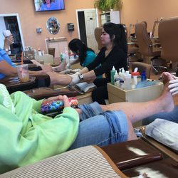 French Nail Spa - Busy nail salon new pedicure chairs! Professional staff clean and friendly!