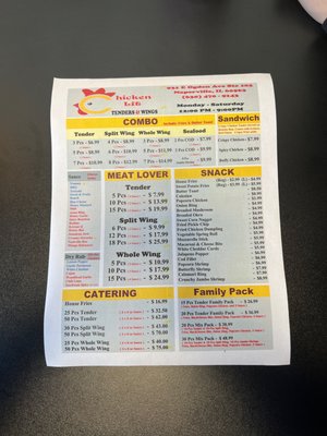 Chicken Lit Tenders & Wings by null