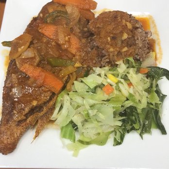 Irie Mon Cafe - Brown stew snapper - Caribbean Near Me - Atlanta, Georgia