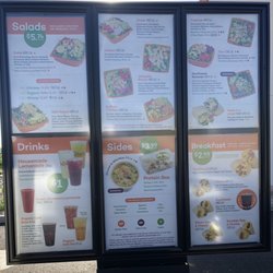 Salad and Go - Drive Thru Menu Board