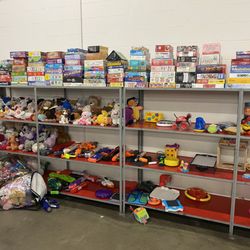 Thrift Center - Children's toys and puzzles. Lots of plushies.