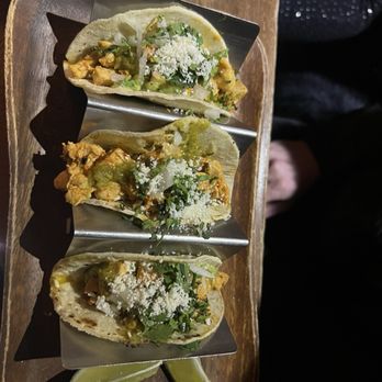 La Caverna - CHICKEN TACOS (Gluten free) - New American Near Me - New York, New York La Caverna - CHICKEN TACOS (Gluten free) - New American Near Me - New York, New York