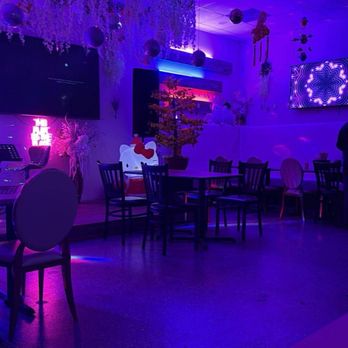Quan Gi Restaurant Noodle & Sandwich & Boba - Interior karaoke setup - Seafood Near Me - Houston, Texas Quan Gi Restaurant Noodle & Sandwich & Boba - Interior karaoke setup - Seafood Near Me - Houston, Texas