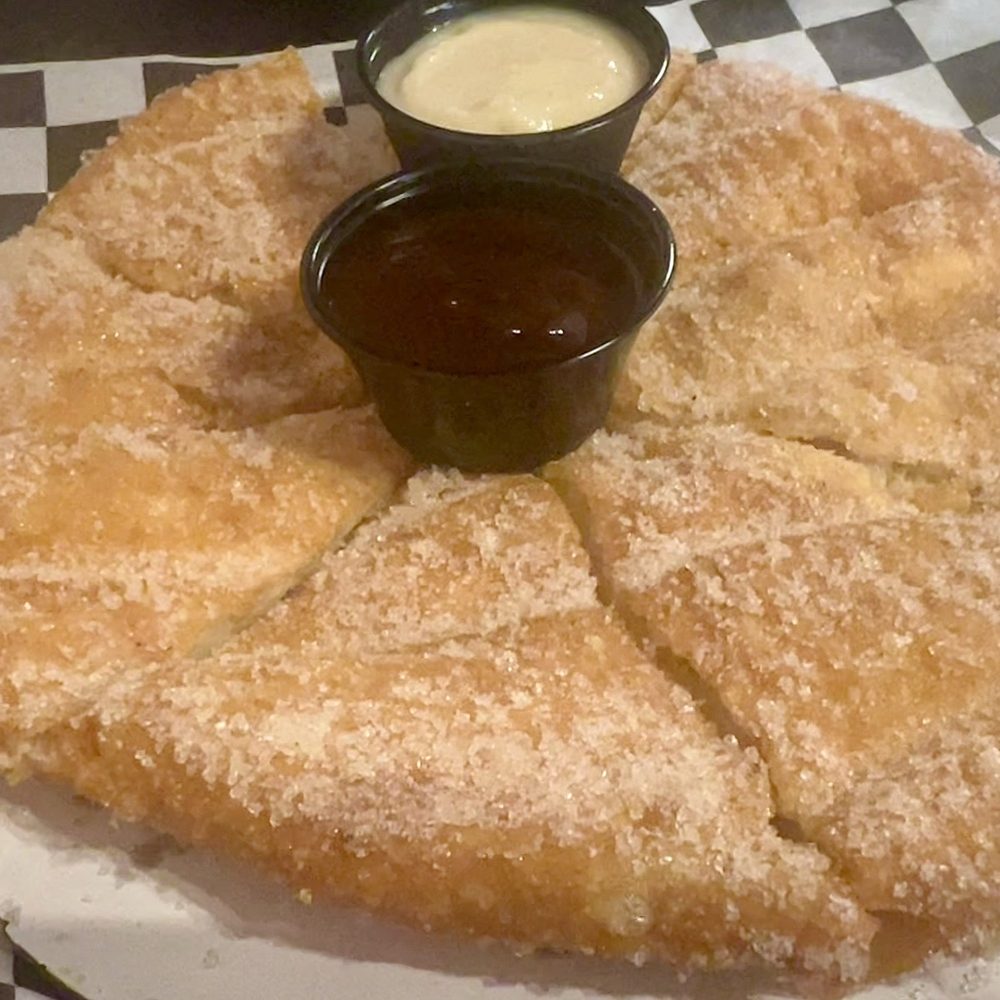 Ohio Fire - Elephant ear, two different sauces - Pizza Near Me - Ashland, Ohio