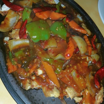 Joy Luck Restaurant - Chicken on hot sizzling plate! - Chinese Near Me - Sandy, Utah
