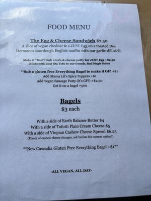 Menu photo 1 Jet Black Coffee Portland, OR
