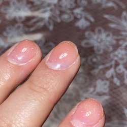 Nail Spa Salon - Old nail polish, didn't do it properly.