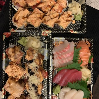 Black Ginger - Sashimi Regular, Carolina Roll, Meet Me in the Middle Roll, Black Ginger Roll, Tarantula Roll - Sushi Bars Near Me - Greensboro, North Carolina