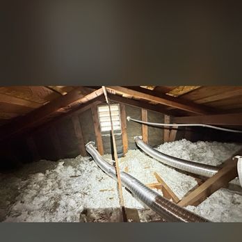 DV Production - Bath fan exhaust ducting in the attic - Handyman Near Me