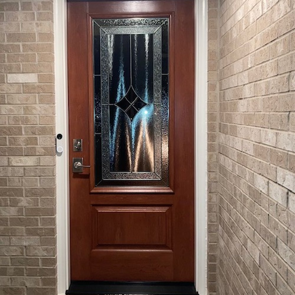 Opal Exteriors - Aria - Cherry texture, toffee color - Windows Installation Near Me - Naperville, Illinois
