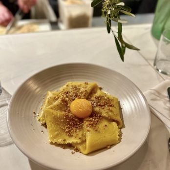 Bancone - silk handkerchiefs w walnut butter & confit egg yolk - Restaurants Near Me - London, XGL Bancone - silk handkerchiefs w walnut butter & confit egg yolk - Restaurants Near Me - London, XGL