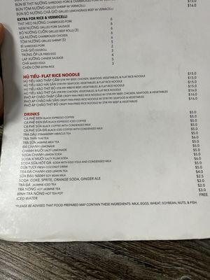 Menu photo 3 Pho Saigon Republic Los Angeles, CA