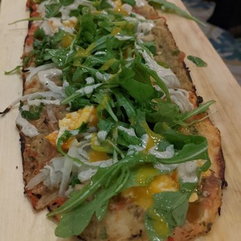 Dagon - Sabich flatbread - Bars Near Me - New York, New York
