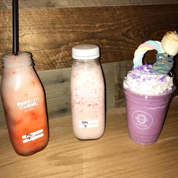 Zero Degrees - Beaverton - Lychee Smoothie, Strawberry Milk & Ube Milkshake - $22 for all three - Coffee & Tea Near Me - Beaverton, Oregon Zero Degrees - Beaverton - Lychee Smoothie, Strawberry Milk & Ube Milkshake - $22 for all three - Coffee & Tea Near Me - Beaverton, Oregon