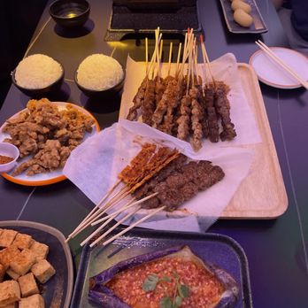 Xinjiang BBQ - Various skewers - Asian Fusion Near Me - San Diego, California Xinjiang BBQ - Various skewers - Asian Fusion Near Me - San Diego, California