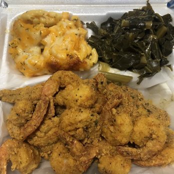 Trap Chicken - Fried fish & shrimp with baked macaroni and collard greens - Seafood Near Me - Bridgeport, Connecticut