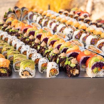 Beyond Sushi Catering - Sushi station at cocktail hour - Caterers Near Me Beyond Sushi Catering - Sushi station at cocktail hour - Caterers Near Me