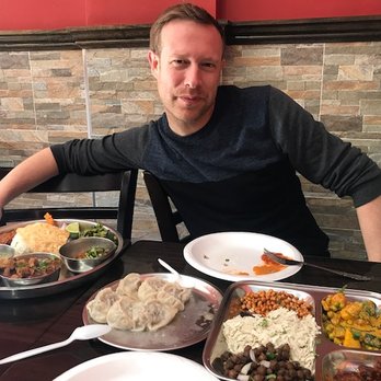 Laliguras Bistro - Beef momo/goat curry thali and Beef Samyabajee - Himalayan/Nepalese Near Me - Jackson Heights, New York Laliguras Bistro - Beef momo/goat curry thali and Beef Samyabajee - Himalayan/Nepalese Near Me - Jackson Heights, New York