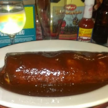 Tres Jalapenos - Guacamole burrito. Hold the cheese and sour cream. Made "wet" with Mole sauce. - Mexican Near Me - Philadelphia, Pennsylvania Tres Jalapenos - Guacamole burrito. Hold the cheese and sour cream. Made "wet" with Mole sauce. - Mexican Near Me - Philadelphia, Pennsylvania