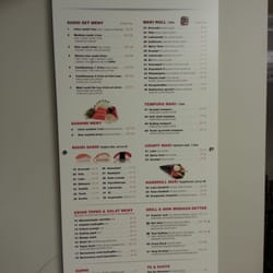 Maki Sushi - Menyen på veggen!