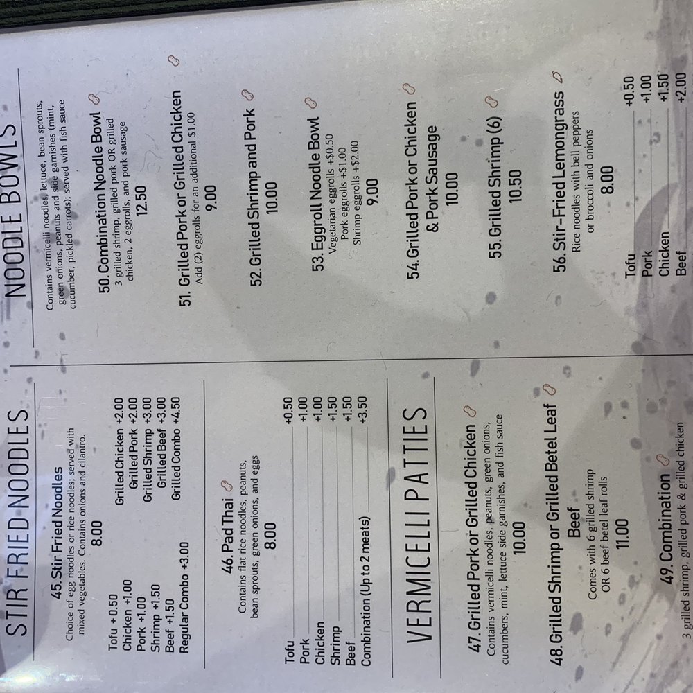 Basil Leaf Vietnamese Restaurant - Menu 3 - Vietnamese Near Me - Albuquerque, New Mexico