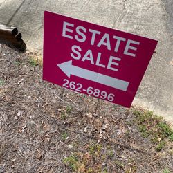 Two Southern Peaches Pickin in the South - Estate sale sign. Macon, Ga