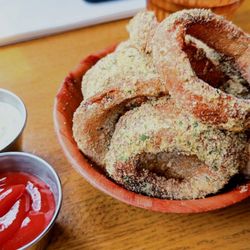 Your Only Friend - Cool Ranch Onion Rings - Doritos(ish) Cool Ranch pow-pow, beer-battered onion rings, fancy ranch