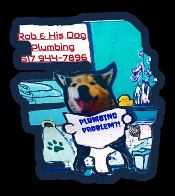 Rob & His Dog Plumbing Logo