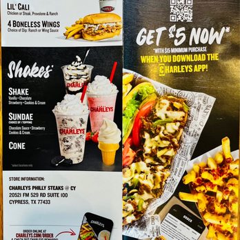 Charleys Cheesesteaks - Cheesesteaks Near Me - Cypress, Texas Charleys Cheesesteaks - Cheesesteaks Near Me - Cypress, Texas