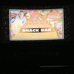 Maya Cinemas - Advert for snack bar.
